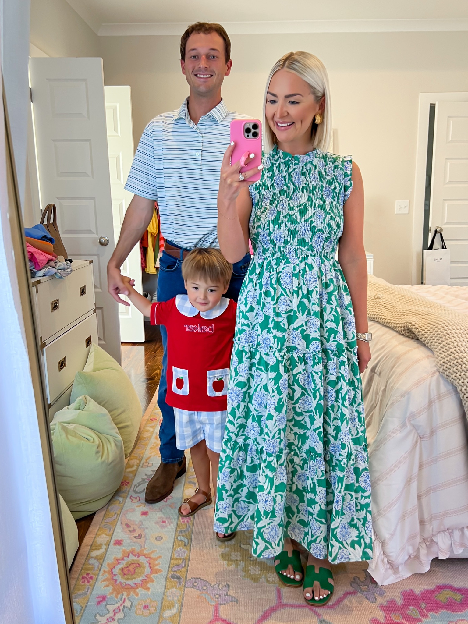 Dress is 15% off with KELSIE15
Baker is wearing a 4T
Toddler boy back to school outfit / floral print midi dress / mom style 

#LTKBacktoSchool