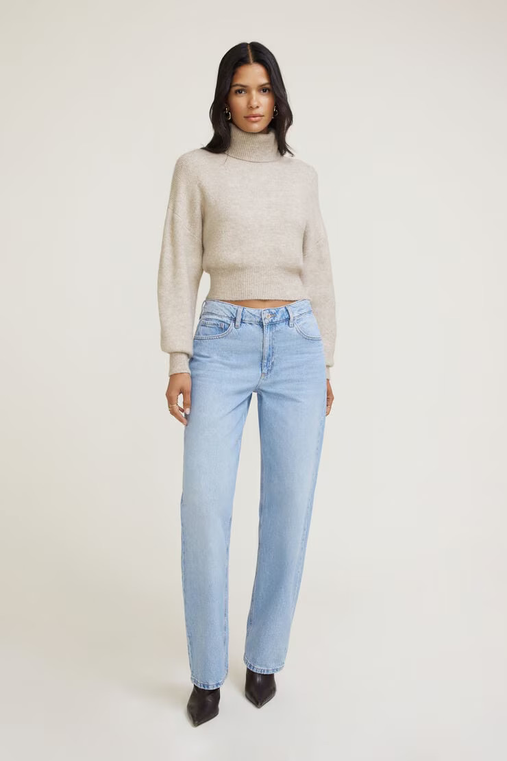 Mika Mid Rise Relaxed Straight Leg Jeans | Dynamite Clothing