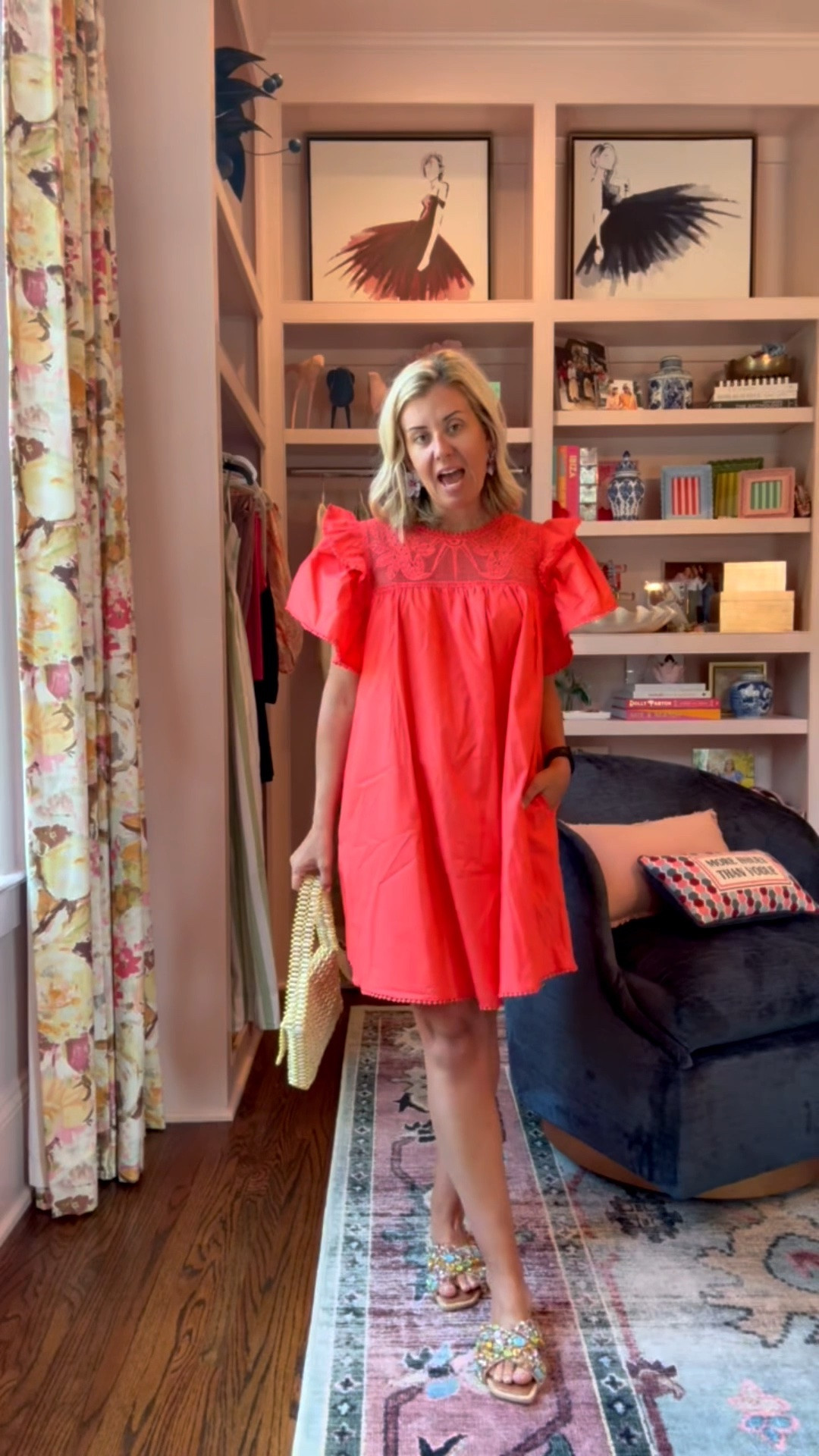 Oh now this is so cute!! I love a dress that doesn’t touch you anywhere. All on sale too!! 
Dress - xs
Sandals - 7 (small 1 down)

#LTKdayinmylife #LTKOver40 #LTKSaleAlert