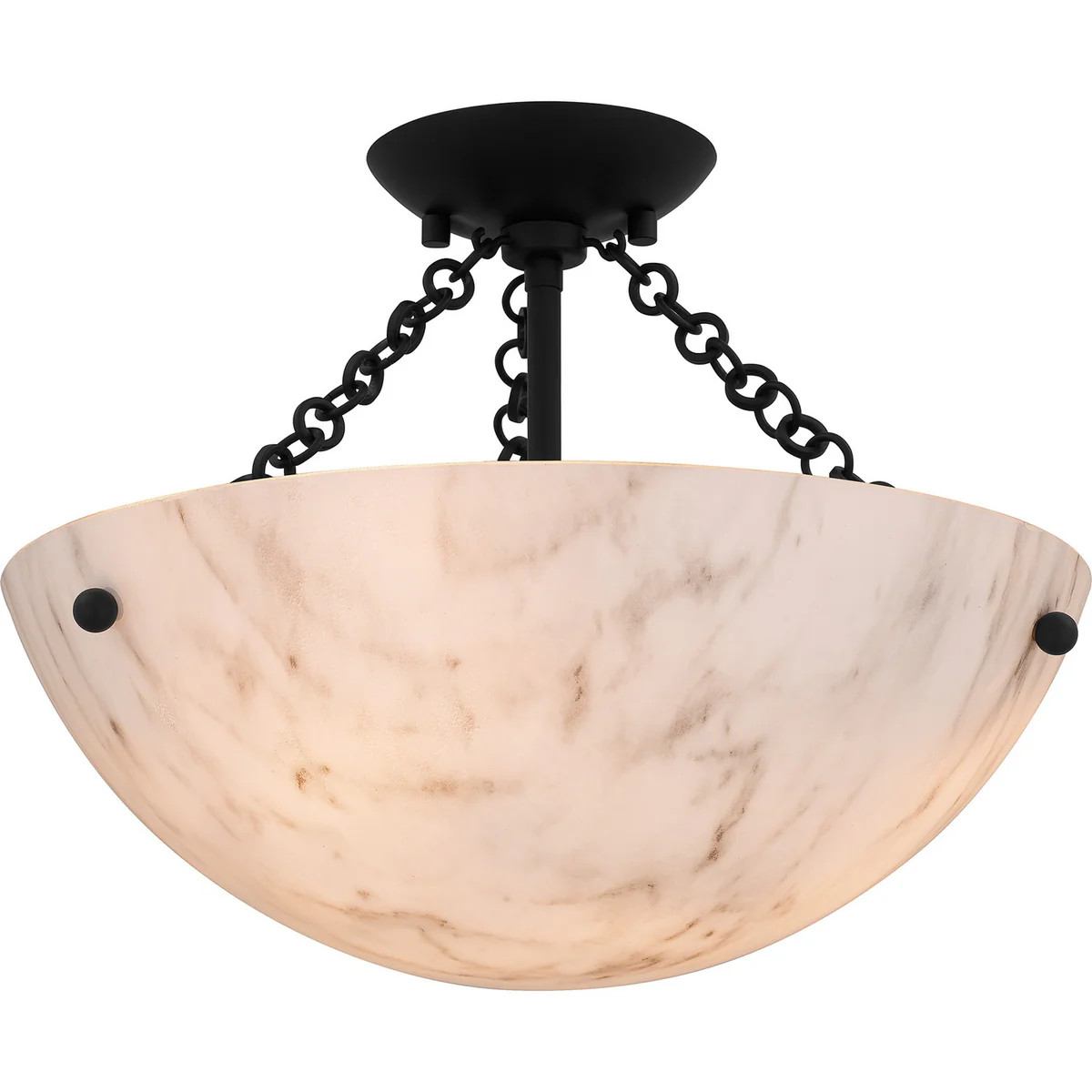 Quoizel Semi-Flush Mount Three Light Semi Flush Mount | Lighting Design