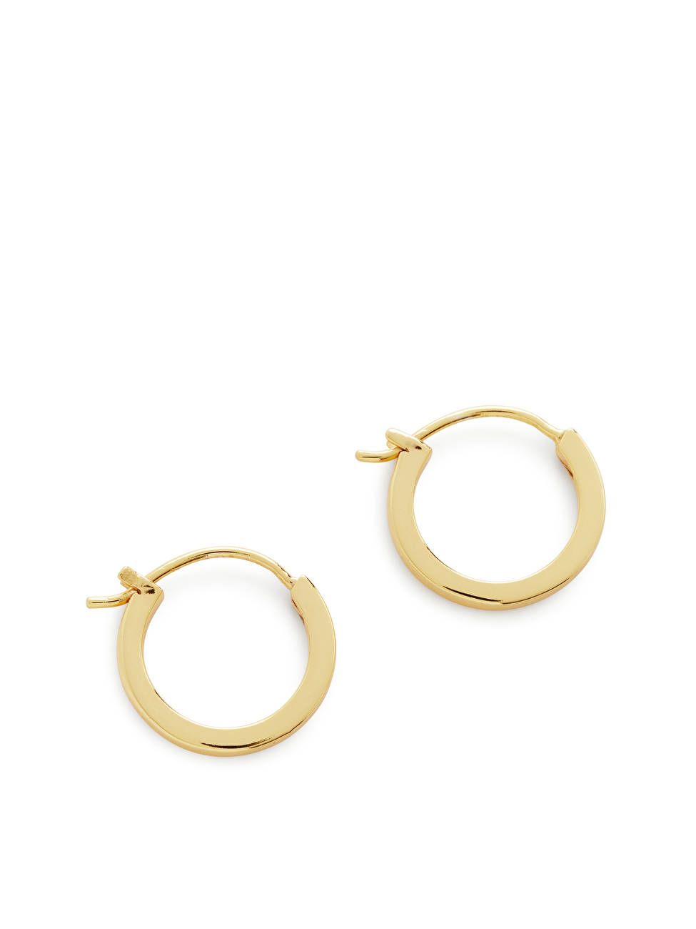 Gold Plated Sterling Silver Hoop Earrings 17 mm | ARKET (US&UK)