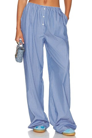 Pinstripe Poplin House Pants | FWRD 
