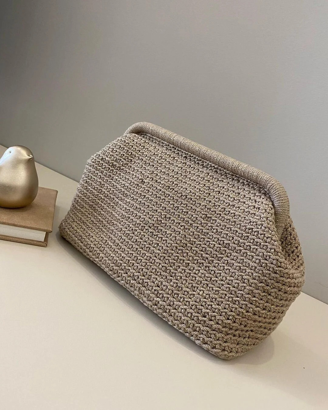 Crochet Raffia Pouch: Handmade Summer Clutch Bag | Etsy (US)