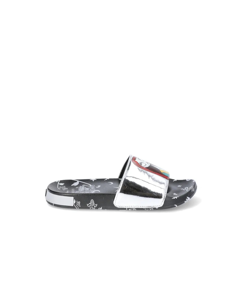 Nightmare Before Christmas Women's Metallic Slide Sandals | Walmart (US)