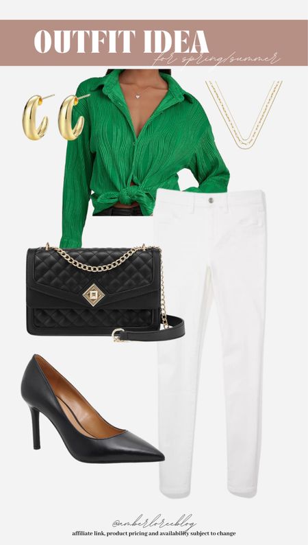Business casual outfit idea 💚 

#LTKworkwear #LTKfindsunder50 #LTKstyletip