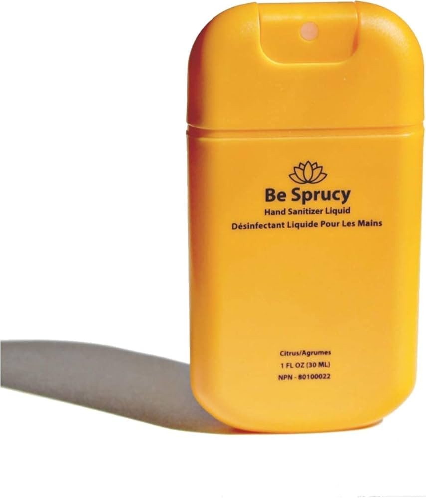 Be Sprucy ™ - Hydrating - Portable - Hand Sanitizer Spray - Aloe - 70% Alcohol - 30ml (Citrus, ... | Amazon (CA)