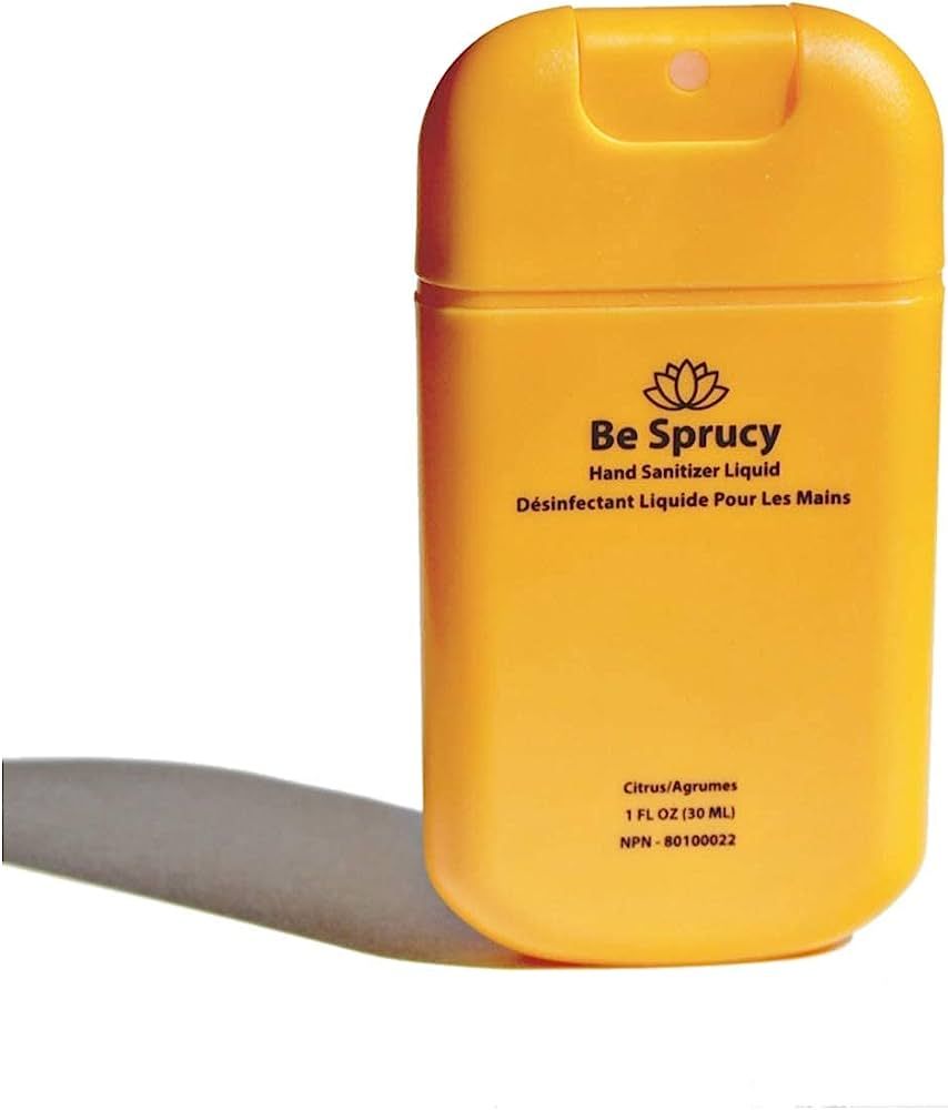 Be Sprucy ™ - Hydrating - Portable - Hand Sanitizer Spray - Aloe - 70% Alcohol - 30ml (Citrus, ... | Amazon (CA)
