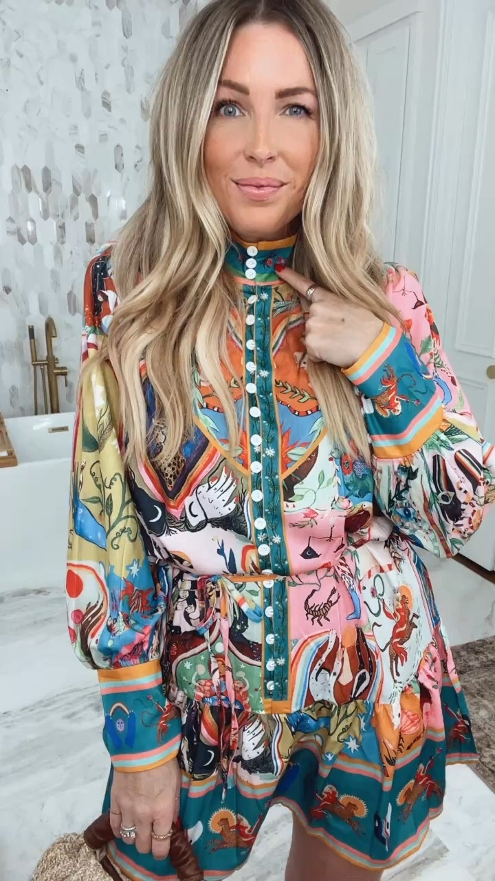 Dress sized up to large. . Spring wedding guest dress. Easter dress. Zimmerman looks for less. Date night. Resort wear. Beach vacation. Spring outfit. Spring fashion. Long sleeve dress. 

#LTKWatchNow #LTKSaleAlert #LTKWedding