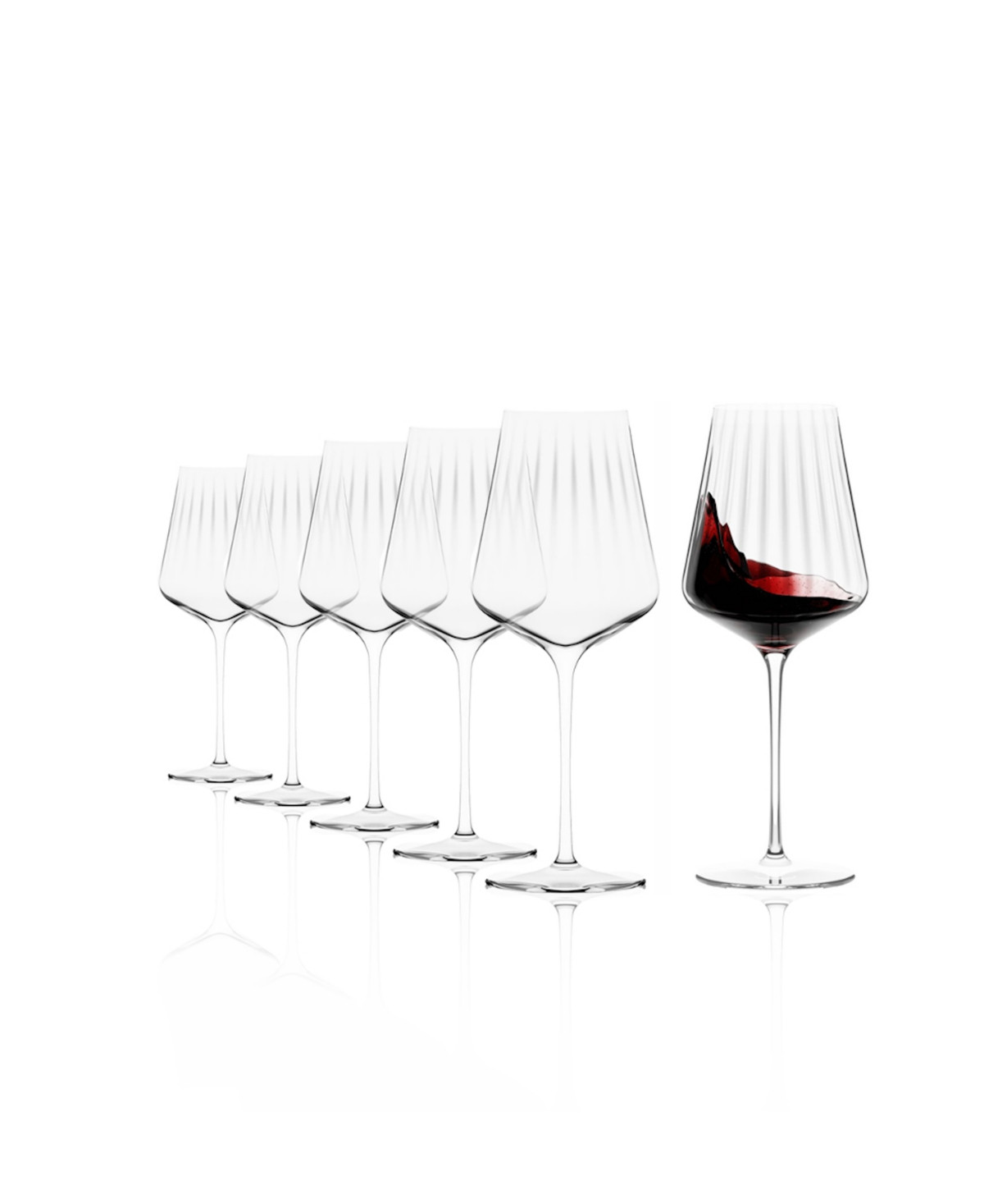 Stolzle Lausitz Symphony Bordeaux Glasses, Set of 6 - Crystal | Macy's