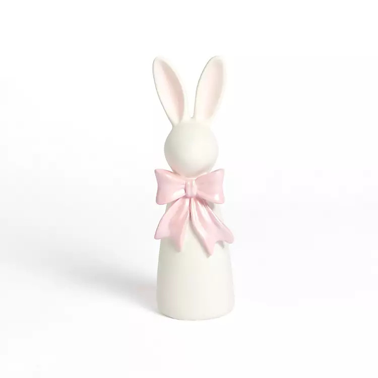 Bunny with Bow Figurine, 12 in. | Kirklands