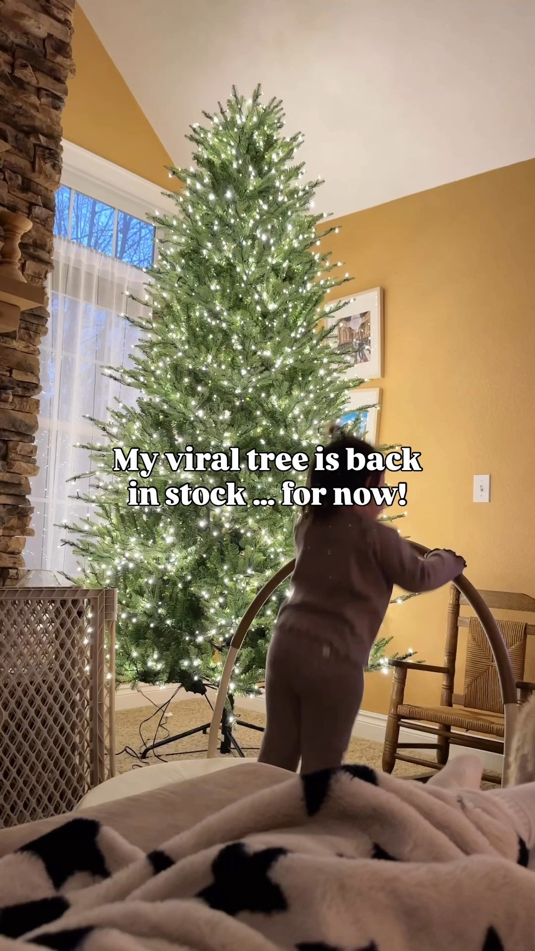 My Christmas tree is back in stock but not sure for how long! 

#LTKHome #LTKSeasonal