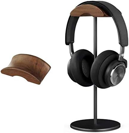 Headphone Stand Holder with Premium Walnut Wood Headrest,Headset Stand Hanger Hook for Desk with ... | Amazon (US)
