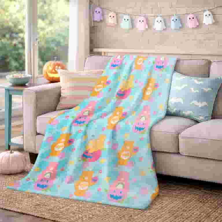 Care Bears Summerween Silky Soft Plush Oversized Throw Blanket, 50 x 70 | Walmart (US)