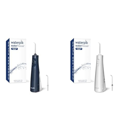 Waterpik Cordless Pulse Portable Water Flosser Bundle with 2 Classic Jet Tips, WF-20 Blue and White Models | Amazon (US)