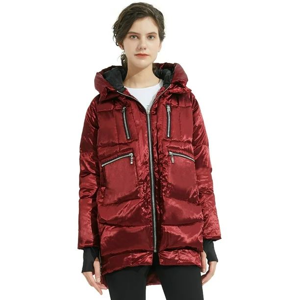 Orolay Women's Thickened Metal Color Puffer Down Jacket YRF092N - Walmart.com | Walmart (US)