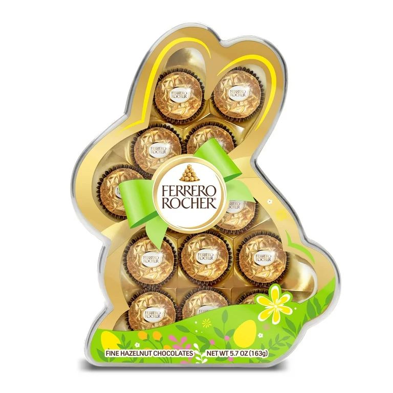 Ferrero Rocher, Premium Chocolates in a Bunny-Shaped Box, Great Easter Gift, 13 Ct | Walmart (US)