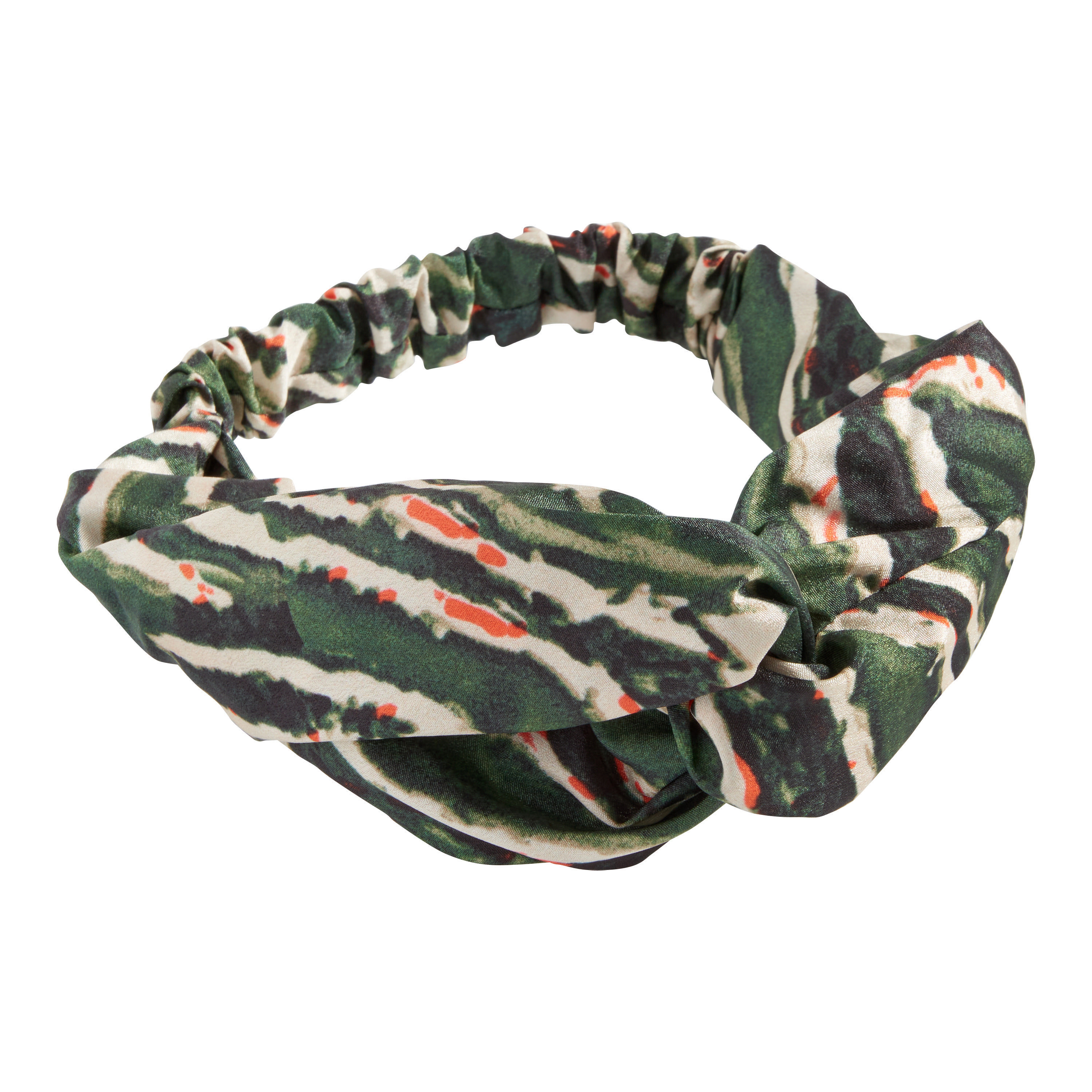 Green and Orange Abstract Knotted Headband | World Market