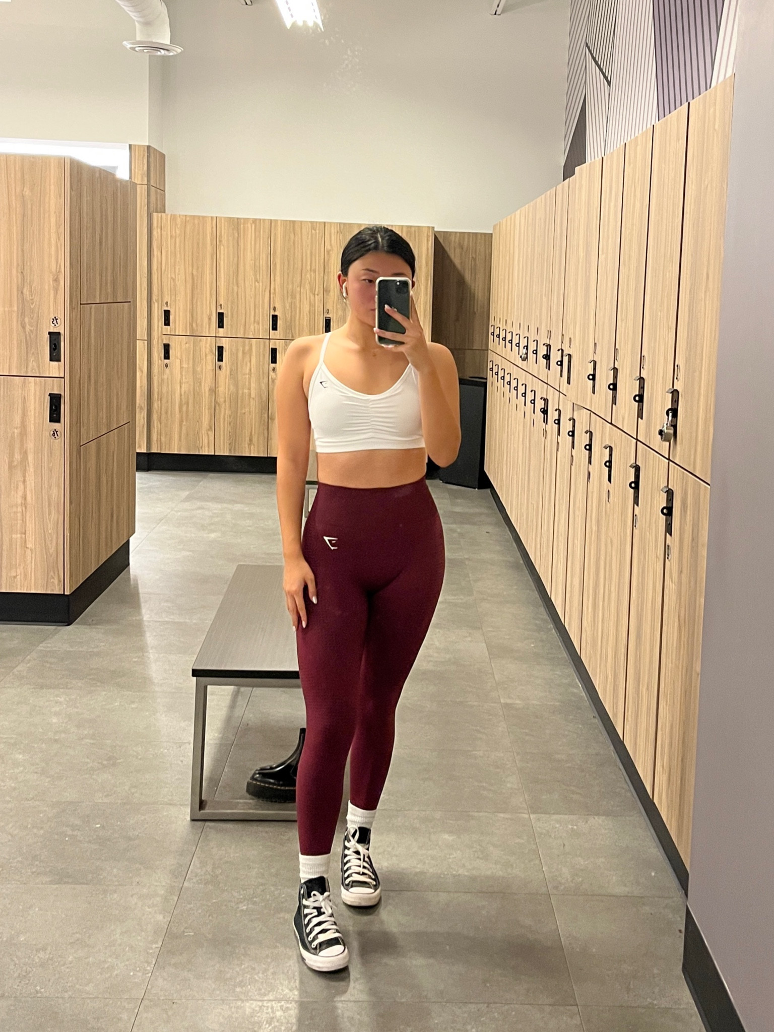 Gymshark Vital Seamless 2.0 Leggings - Baked Maroon Marl