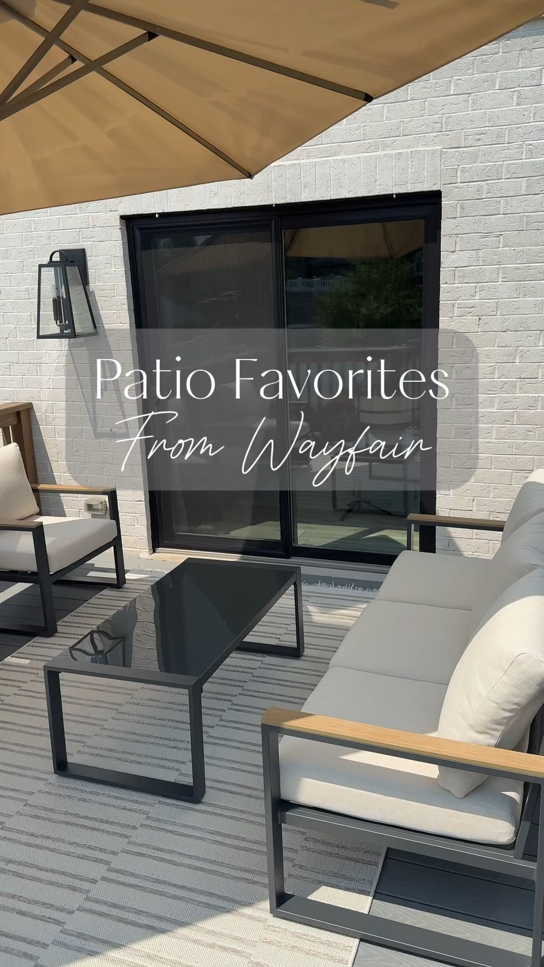 Patio furniture and decor from @Wayfair We’ve had this patio set for over a year and it’s held up perfectly. The large umbrella also hold up against our strong Midwest winds! ☀️🙌

#Wayfair #ad #Wayfairpartner

#LTKSaleAlert #LTKHome