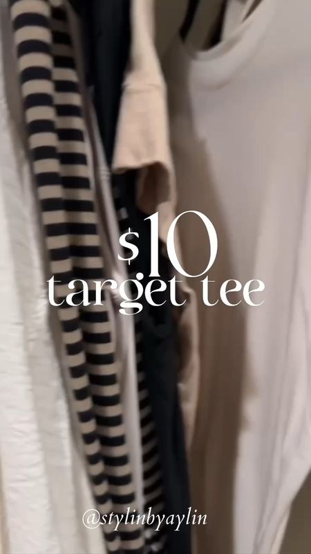 $10 target tees, im just shy of 5’7 wearing the size S #StylinbyAylin #Aylin 

#LTKFindsUnder50 #LTKStyleTip