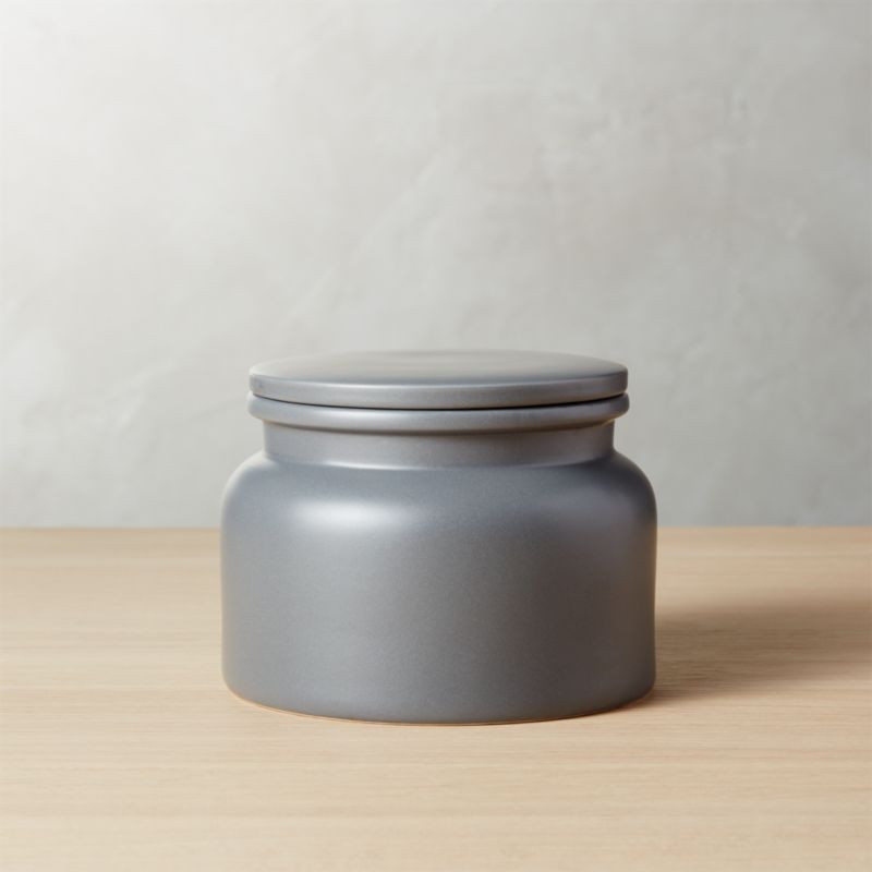 Prep Medium Grey Kitchen Canister + Reviews | CB2 | CB2