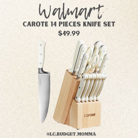 CAROTE 14 Pieces Knife Set 
✨ Flash Deal! $49.99 ✨

#LTKSaleAlert #LTKFindsUnder50 #LTKxWalmart