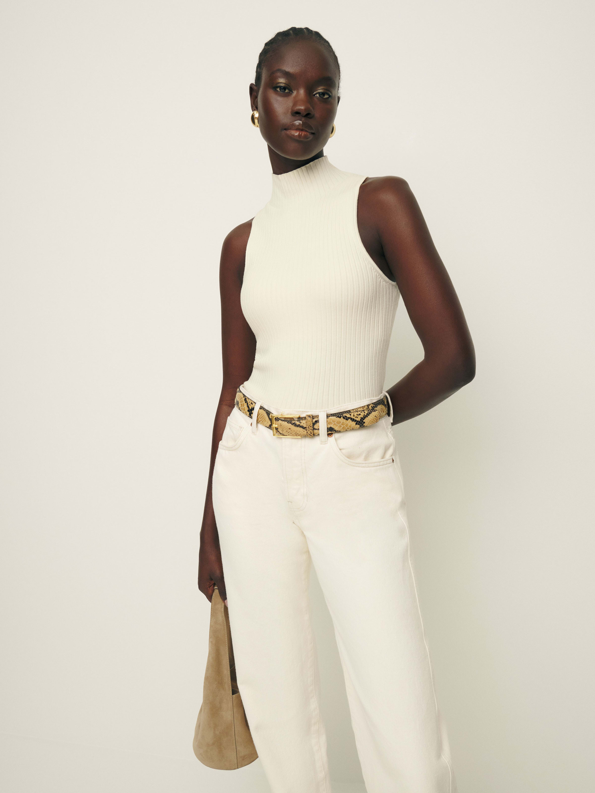 Tallulah Ribbed Sweater Tank | Reformation (Global)