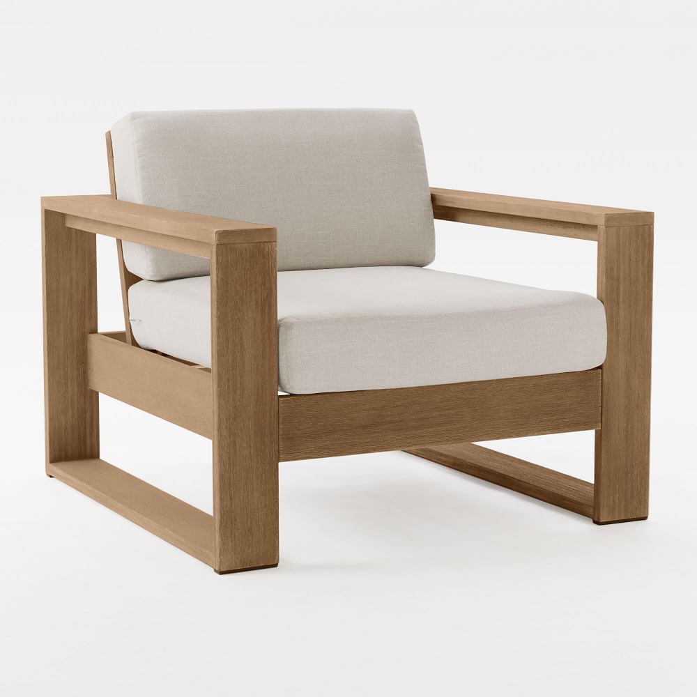 Portside Outdoor Lounge Chair, Driftwood | West Elm (US)