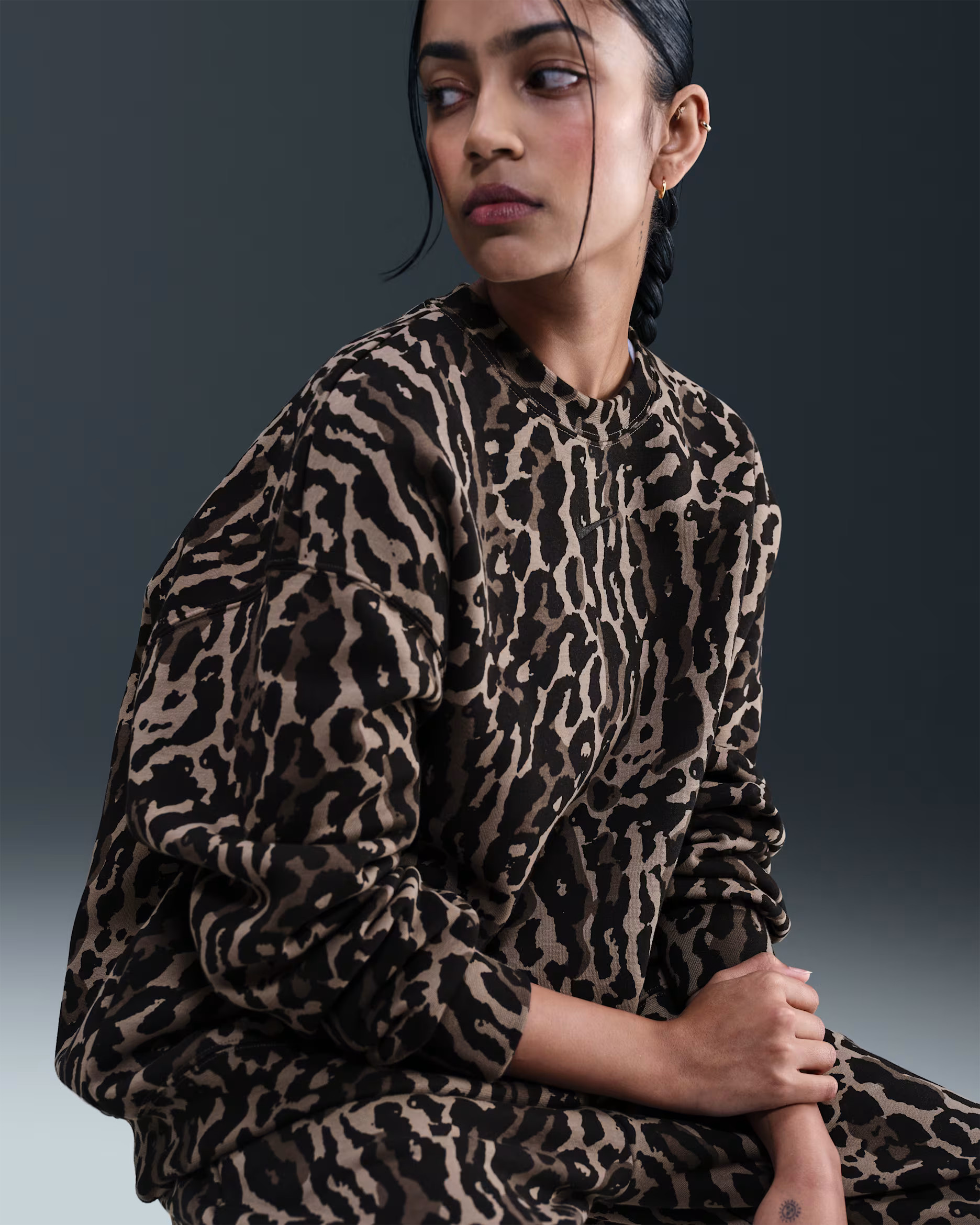 Nike Sportswear Phoenix Fleece Women's Oversized Printed Crew-Neck Sweatshirt | Nike (US)