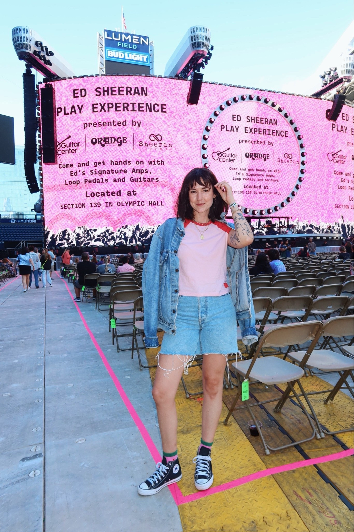 Aug 1 fit 🎶 perfect outfit for the Ed Sheeran concert! The tee I linked is exact, but the pink seems to be sold out :( jacket is actually vintage from conmingo in Tacoma, but I linked similar. It’s just a vintage Levi’s jacket!

#LTKootd