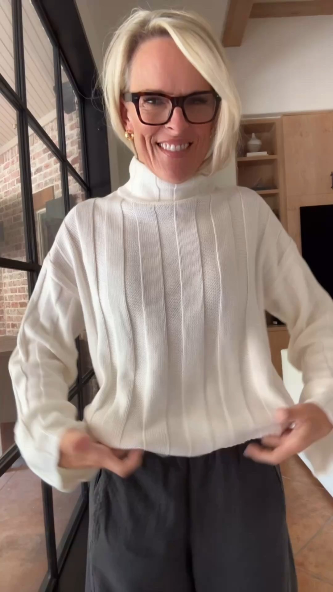 Let’s get dressed up
But let’s not have to try too hard
And 
Let’s be comfortable! 

This sweater from JCrew - love the flow of it. Also, not tight in neck and love the texture. 
•• OMG just found out that this sweater is 40% off full price with code SHOPFALL

Pants - slip on, so cute, comfy
I am wearing my true size of small, I might recommend Sizing down one size

Salt & Stone oh my word. These sense are so good… All of them! Use code. CINDY15 15% off through October only.! 
^^ by the way salt and stone body mist would make amazing Christmas gifts!! And currently you can grab with my code for 15% off

Nordstrom/anthropologie/J.Crew 

#LTKOver40 #LTKStyleTip #LTKWorkwear