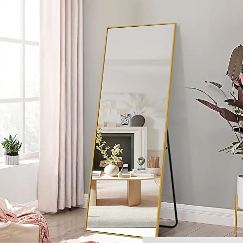 NeuType Full Length Mirror, 64"x21" Full Body Mirror with Stand Floor Mirror Full Length Standing... | Amazon (US)