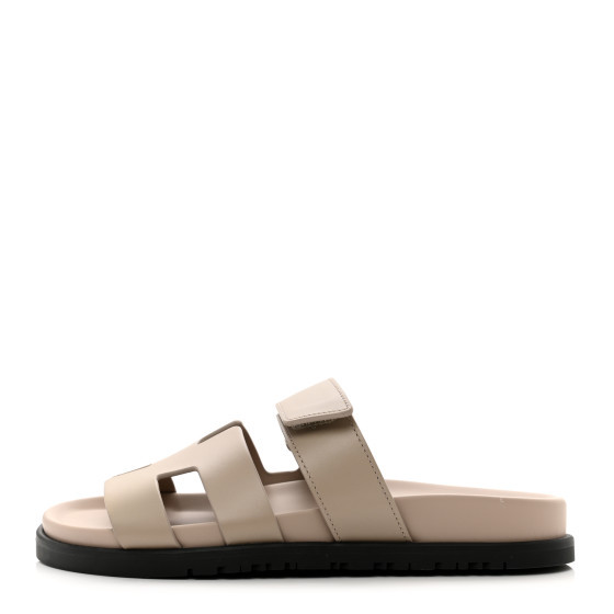 HERMES Calfskin Womens Chypre Sandals 36 Beige Mastic | FASHIONPHILE | FASHIONPHILE (US)