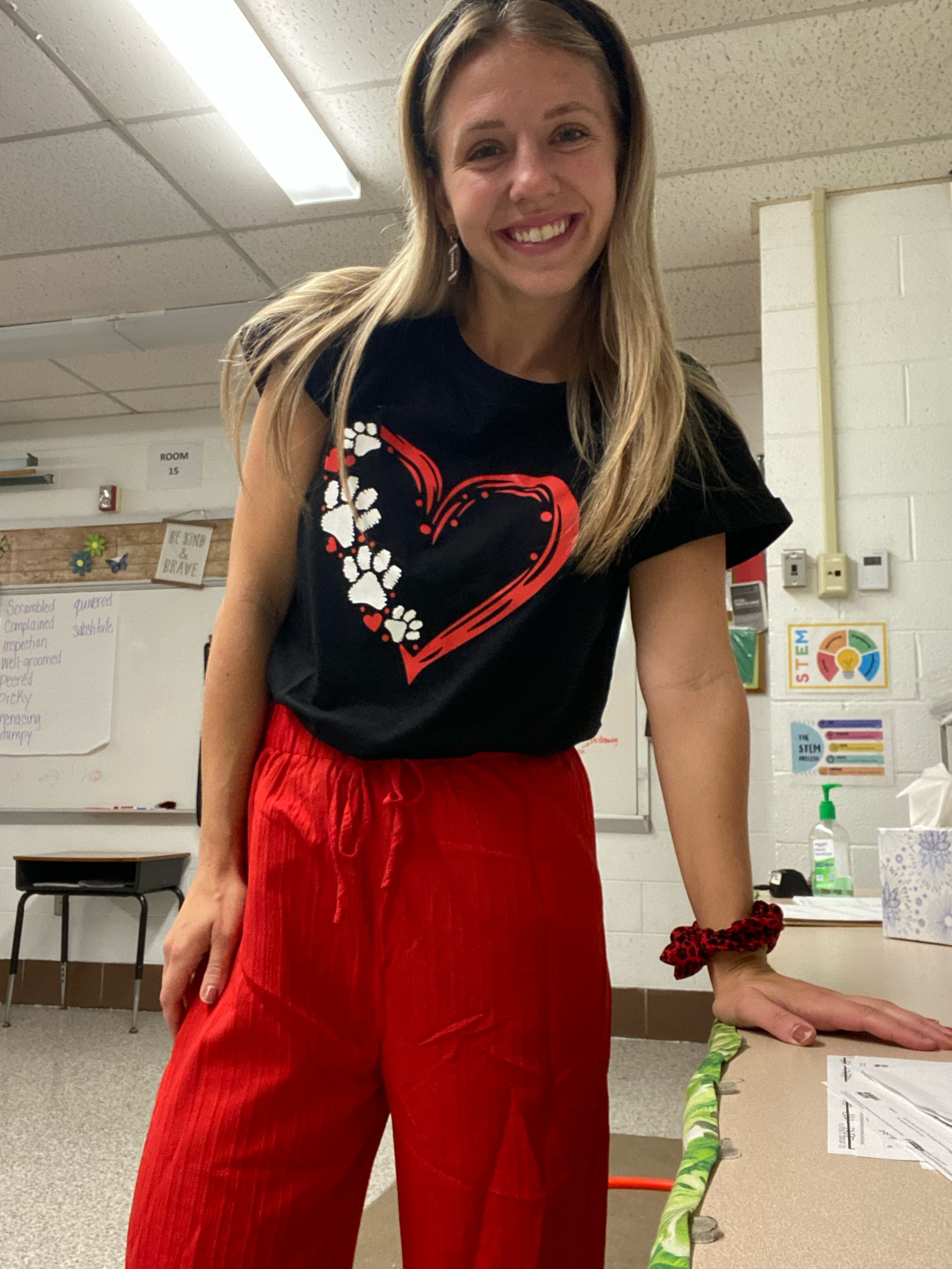 School spirit day. Our mascot is the bulldogs so this shirt is perfect! Plus who doesn’t love a pair of colored pants and these are so comfy! They are really lightweight though so not great for the cold

#LTKworkwear #LTKfindsunder50 #LTKstyletip