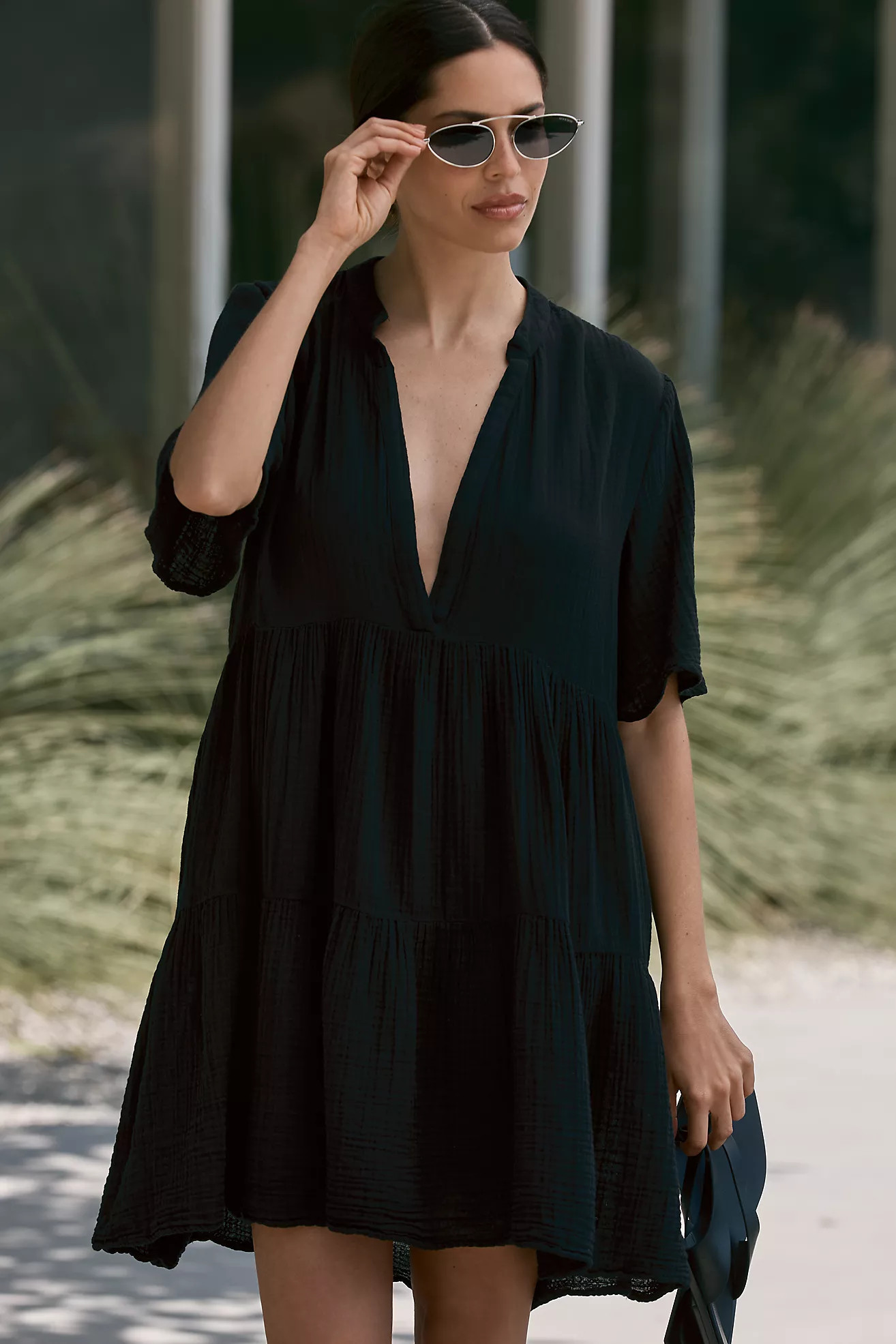The Kallie Flowy Tunic Dress | Anthropologie (US)