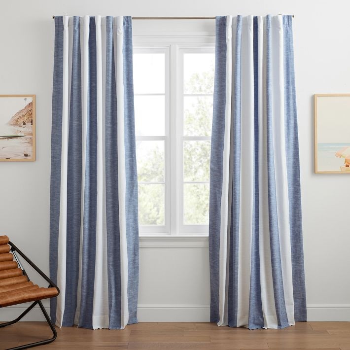 Cabana Stripes Blackout Curtain | Pottery Barn Teen