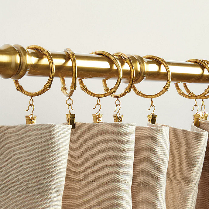 Bamboo Drapery Rings - Set of 10 | Ballard Designs | Ballard Designs, Inc.