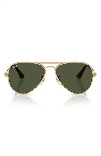 Ray-Ban Aviator Max 58mm Polarized Pilot Sunglasses in Black /Black Polar at Nordstrom | Nordstrom