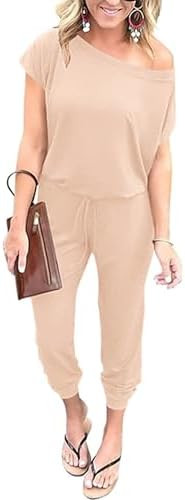 PRETTYGARDEN Jumpsuits for Women 2026 Summer Dressy Off Shoulder Romper Spring Vacation Travel Lo... | Amazon (US)