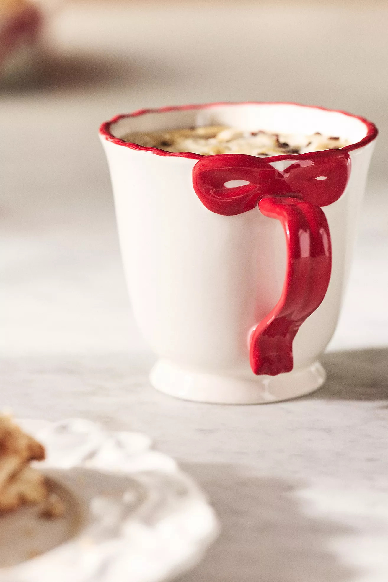 Benedita Bow Stoneware Mug | Anthropologie (US)