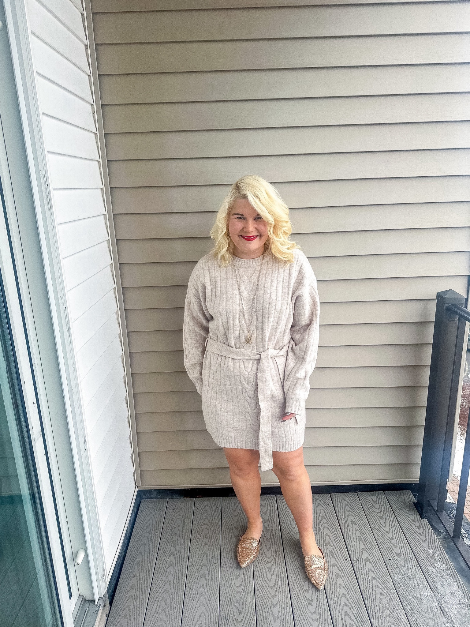 Monday ootd. This sweater is so cozy! And I love these slides from Lulu’s. 

#LTKworkwear #LTKstyletip #LTKshoecrush