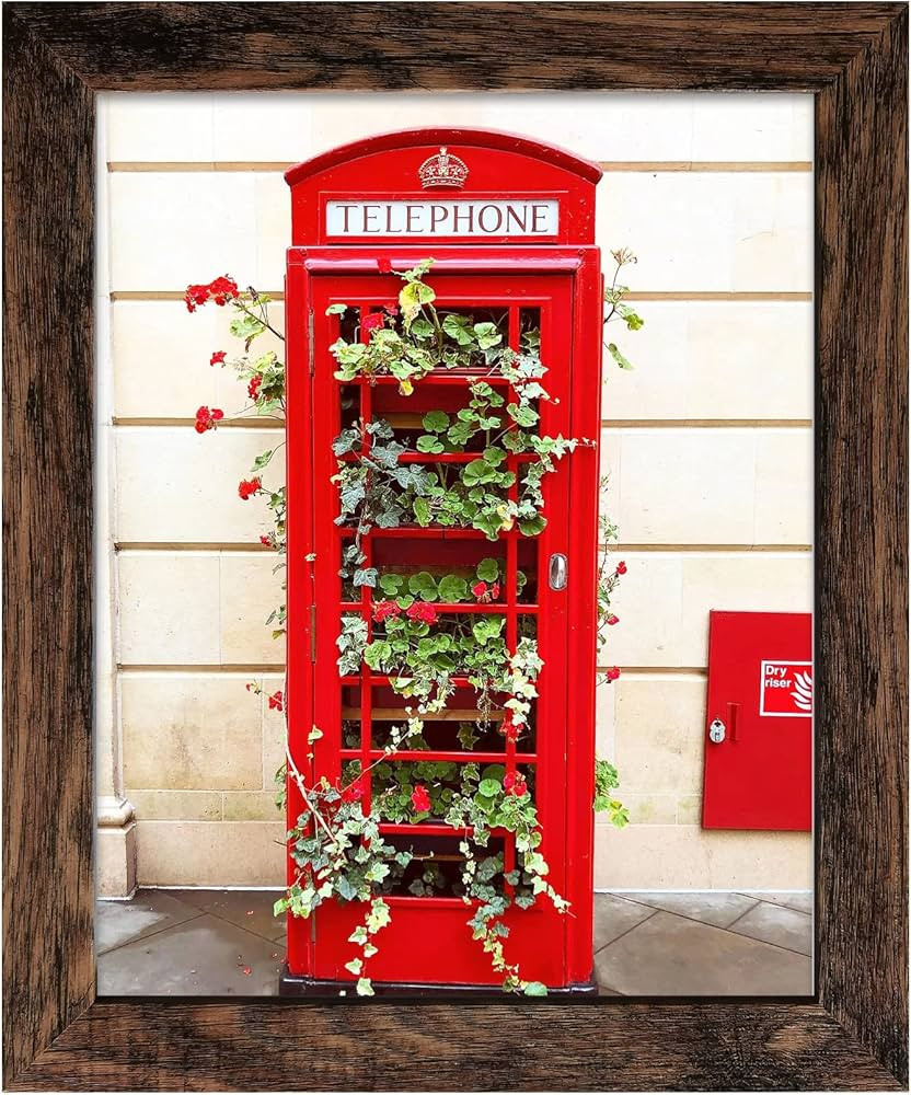 SESEAT 8x10 Picture Frame Rustic Brown, Display Pictures for Wall and Tabletop, 1 Pack | Amazon (US)