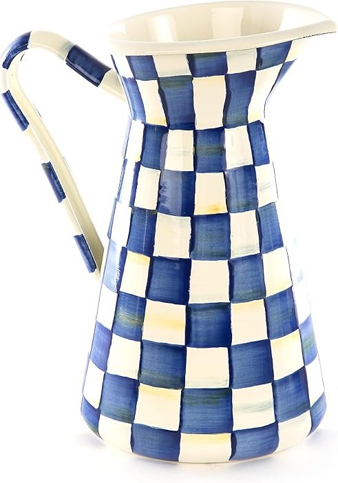 MACKENZIE-CHILDS Practical Enamel Pitcher with Spout, Drink Pitcher for Iced Tea or Water, Flower... | Amazon (US)