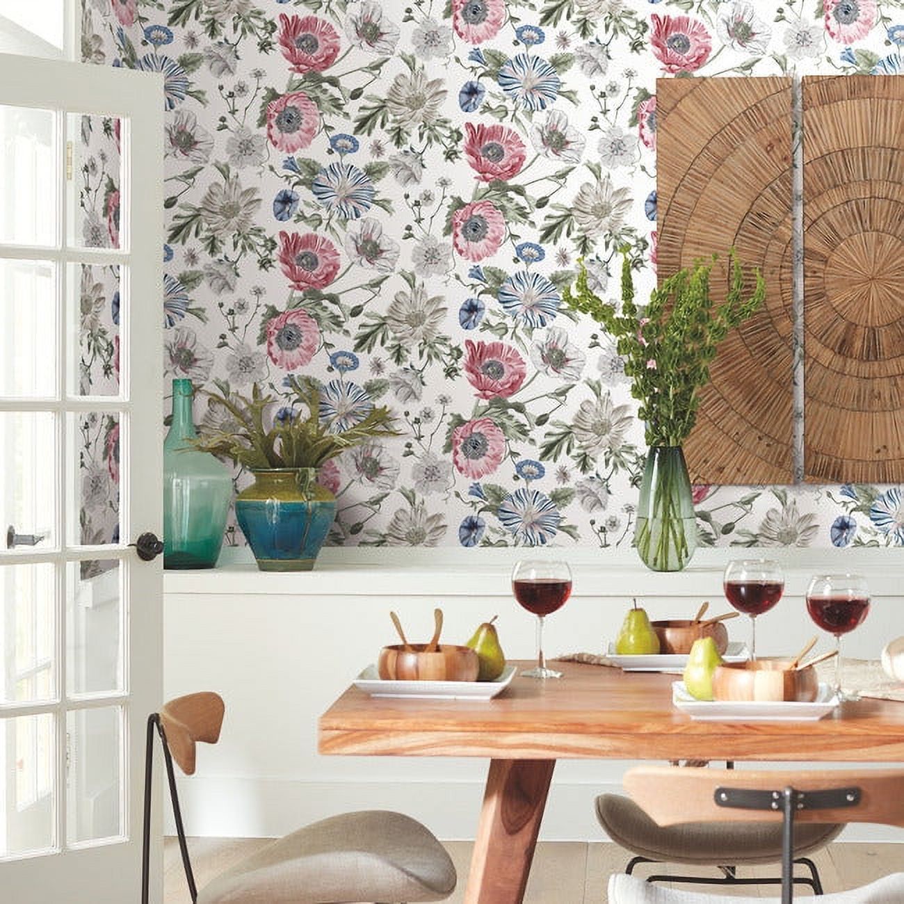 Vintage Poppy Peel & Stick Wallpaper | Walmart (US)