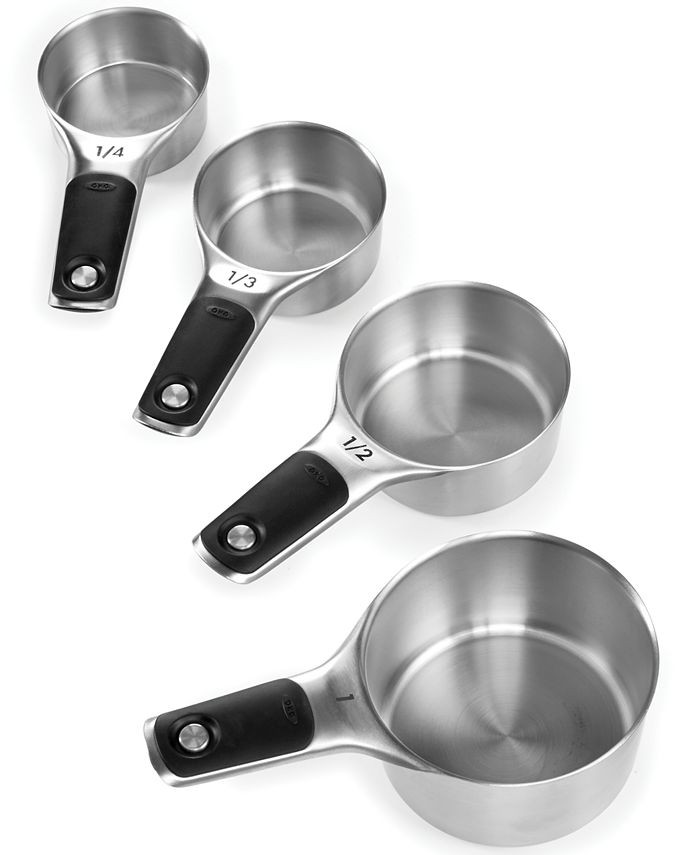 OXO Good Grips Set of 4 Stainless Steel Magnetic Measuring Cups & Reviews - Kitchen Gadgets - Kit... | Macys (US)
