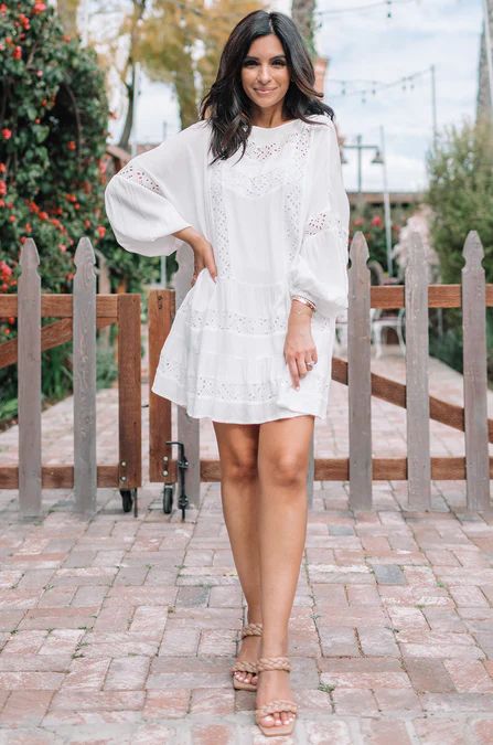 Love Laila Eyelet Mini Dress | Amaryllis Apparel