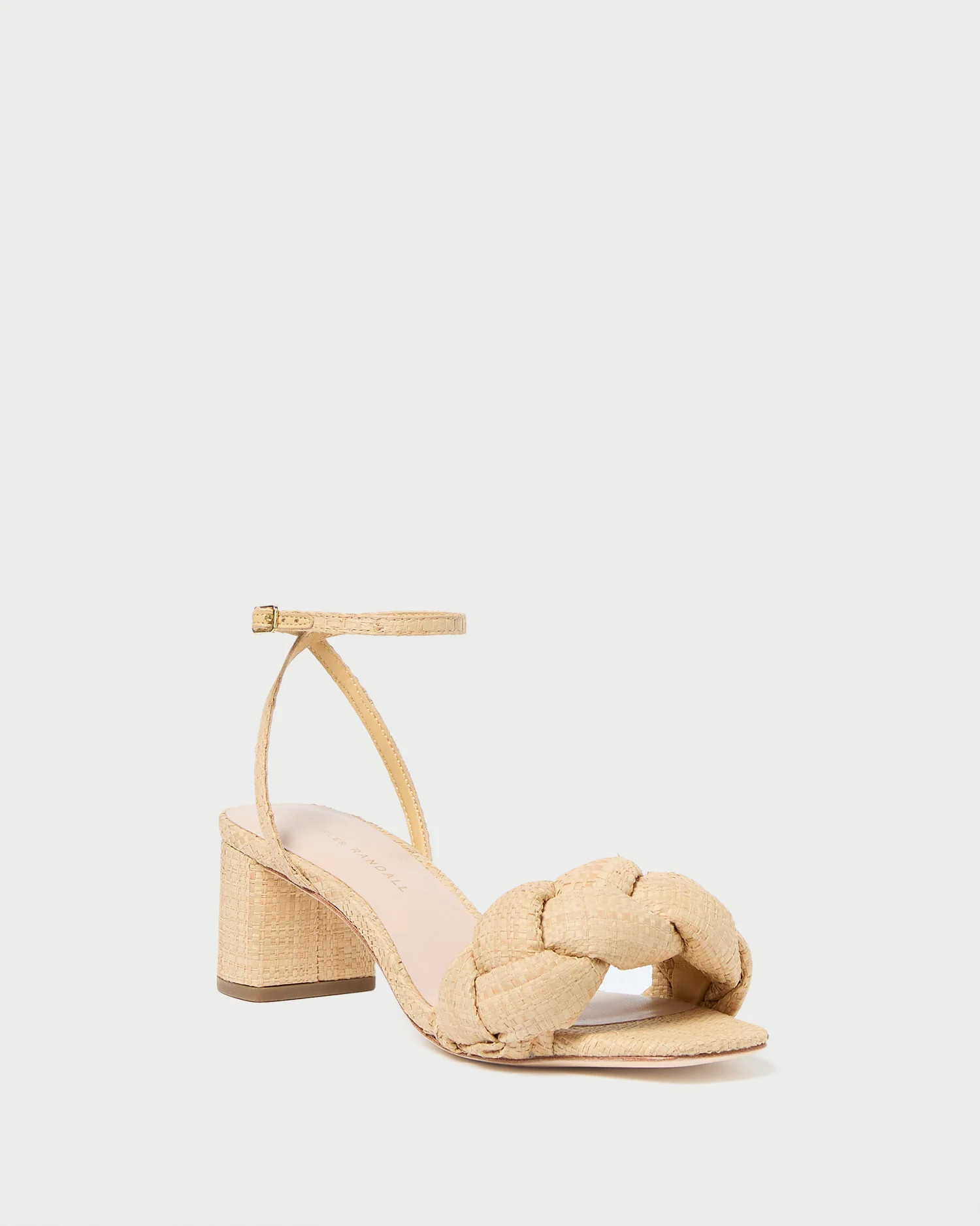 Avril Natural Raffia Heeled Sandal | Loeffler Randall