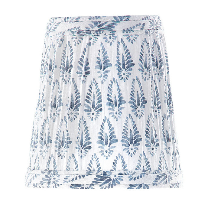 Isla Pleated Tall Chandelier Shade Handmade in Floral Print & Clip Converter | Ballard Designs, Inc.