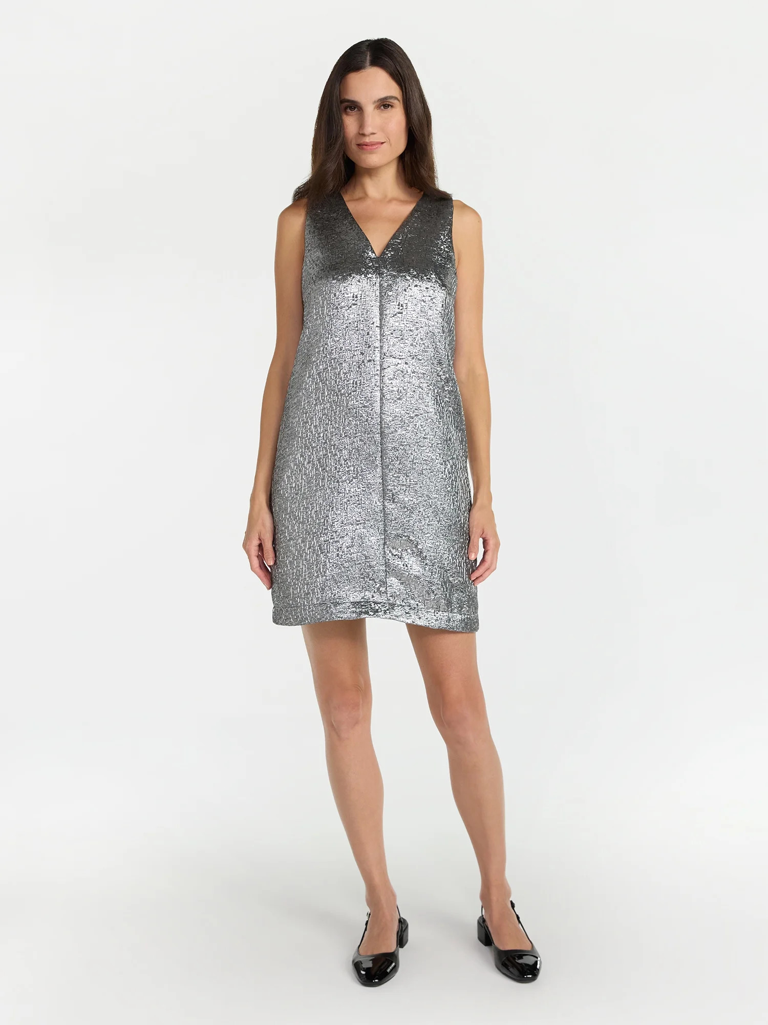 Time and Tru Women's Brocade Shift Dress, XS-XXXL | Walmart (US)
