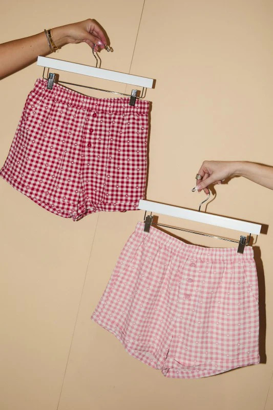 Heart Gingham Boxer Short | Shop Your Darling Style